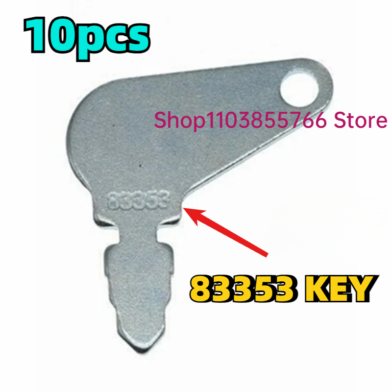 Heavy Equipment Key Set - 10PCS 83353 Keys For Kubota Construction