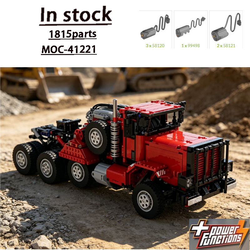 Heavy Equipment Certificate - MOC-41221M911Red Edition Heavy Equipment Transport Truck