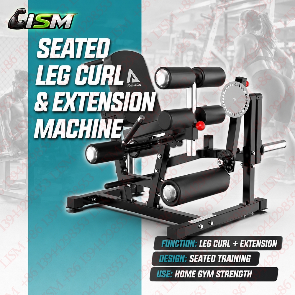 Heavy Equipment Gym - Seated Leg Curl Extension Machine Lower