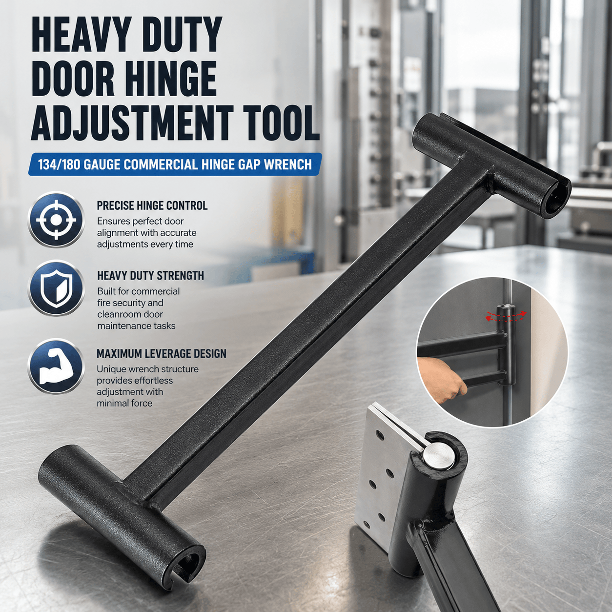 Heavy Equipment Contractors - Door Hinge Adjustment Tool Heavy Duty