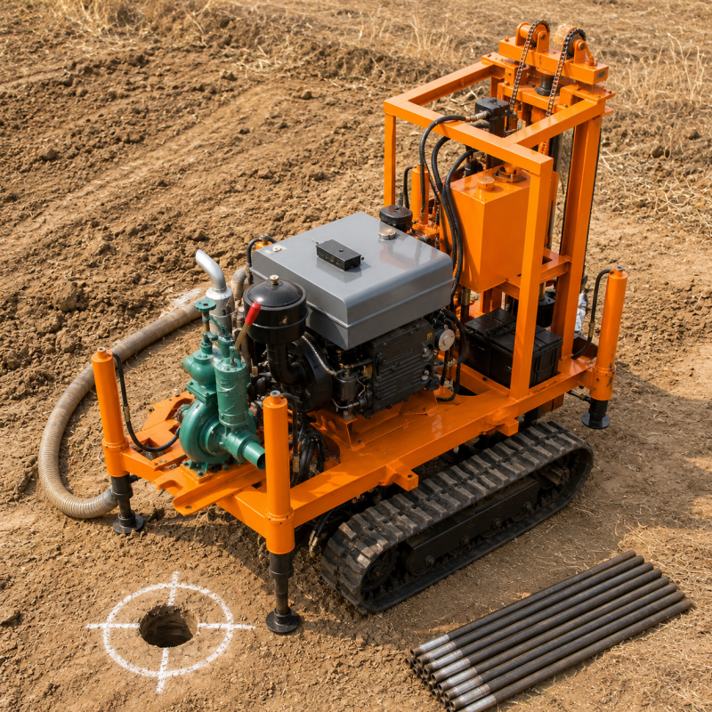 Heavy Equipment For Sale - Deep Hydraulic Water Well Drilling Rig