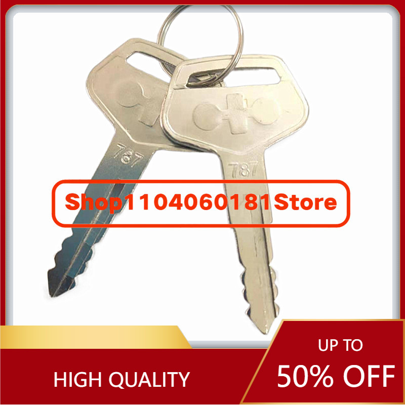 Heavy Equipment Key Set - 2pcs/set Silver 787 Ignition Keys for