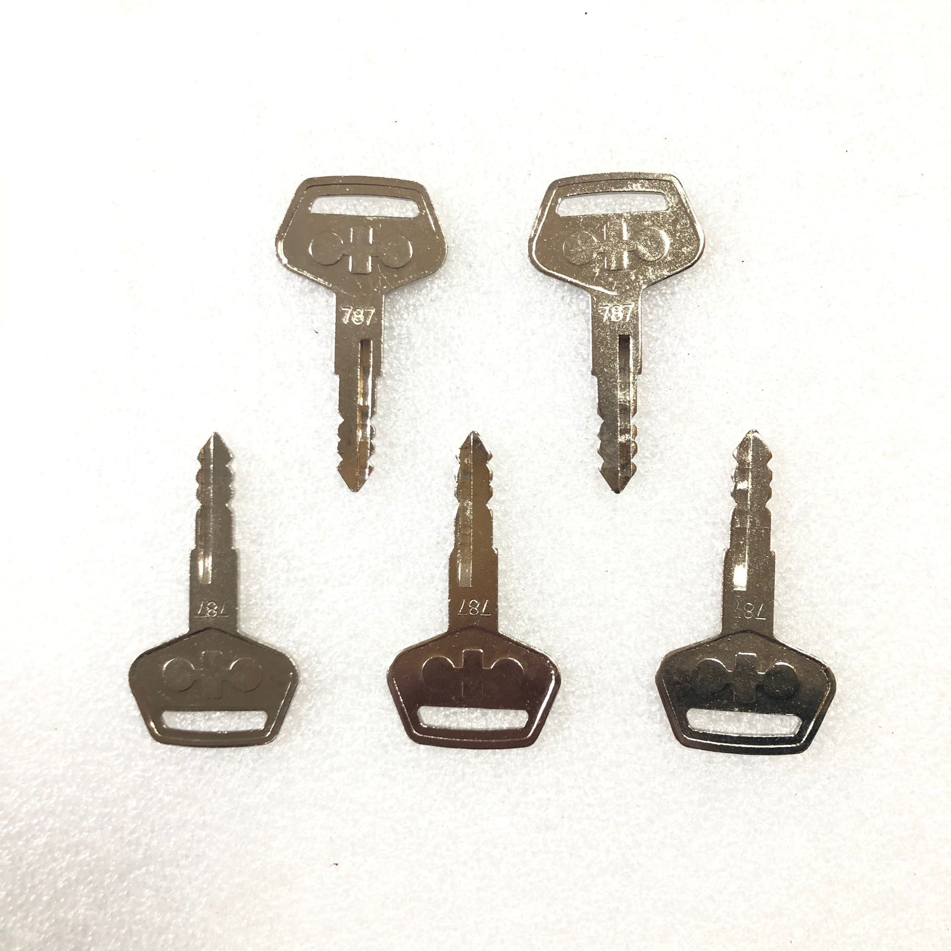 Heavy Equipment Key Set - Set of 5 For Komatsu Heavy