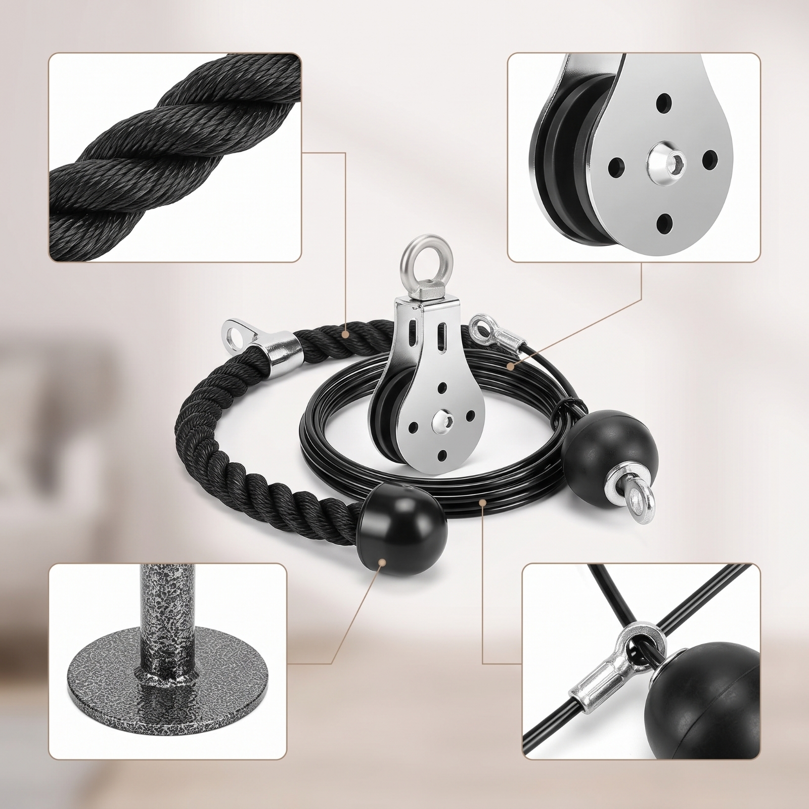 Home Gym Pulley System Smooth  - огляд і ціна Heavy Equipment Gym