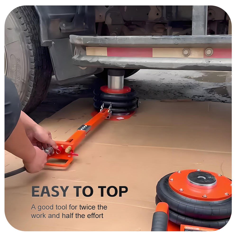 3-Ton Pneumatic Jack Three-lay - огляд і ціна Heavy Equipment Jack