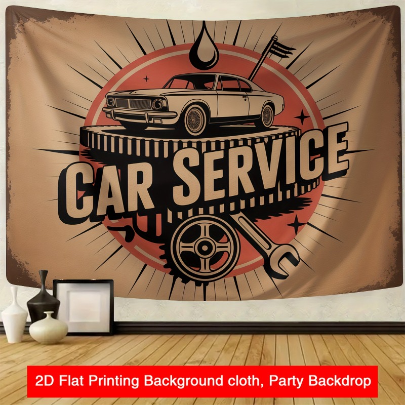 Large retro car service banner - огляд і ціна Heavy Equipment Service