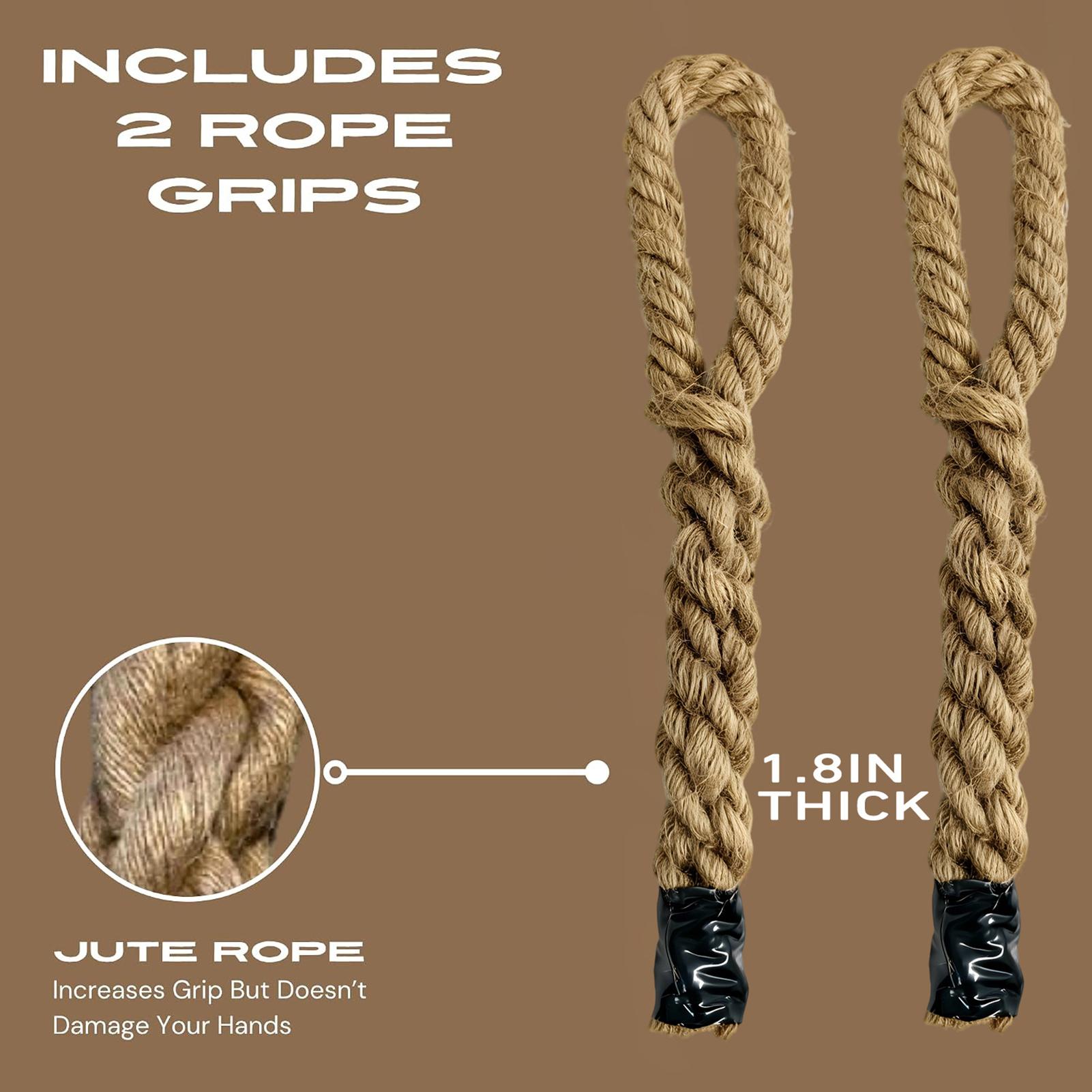Pull Up Rope Grips 2pcs Heavy  - огляд і ціна Heavy Equipment Gym