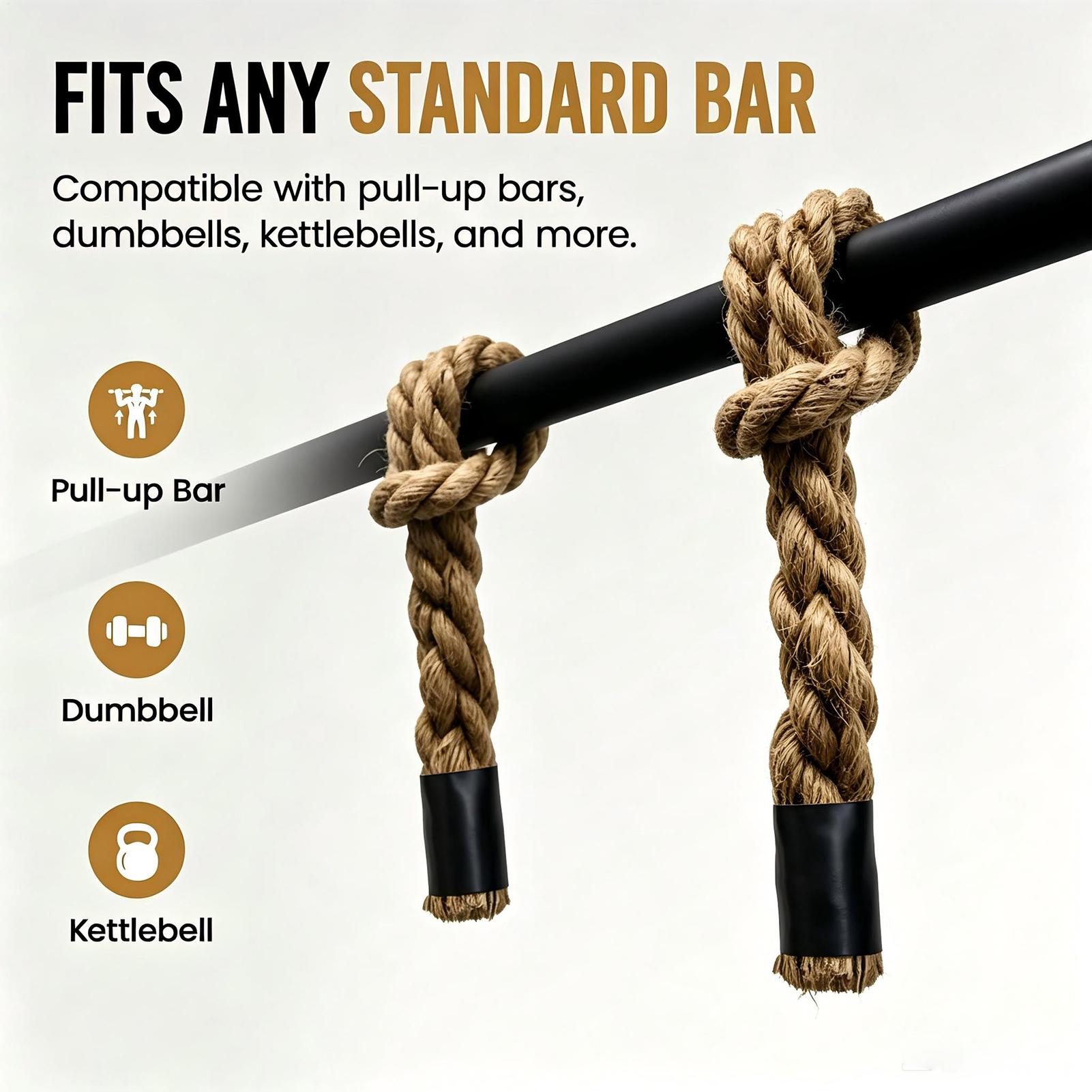 Pull Up Rope Grips 2pcs Heavy  - огляд і ціна Heavy Equipment Gym