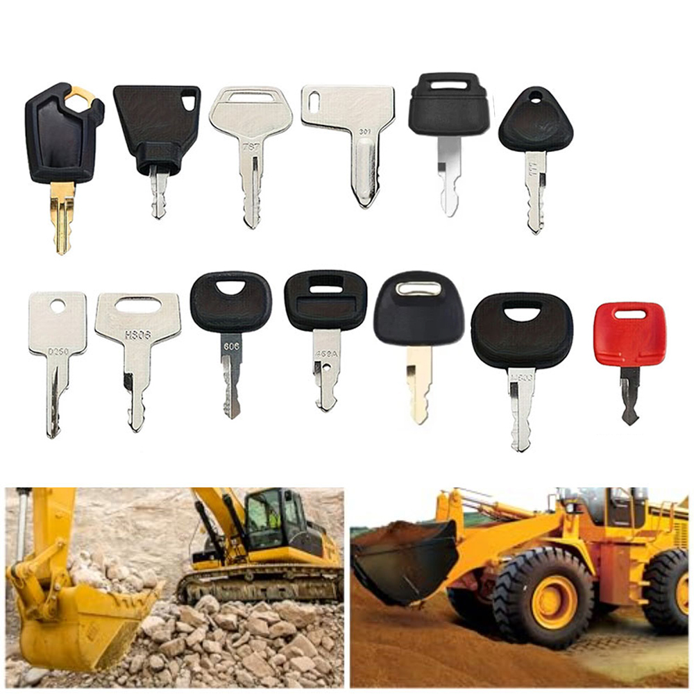 13PCS Construction Machinery I - огляд і ціна Heavy Equipment Key Set