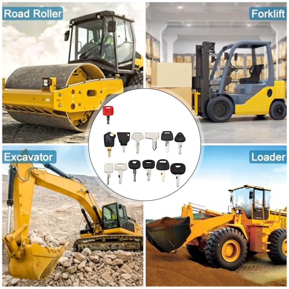 13PCS Construction Machinery I - огляд і ціна Heavy Equipment Key Set