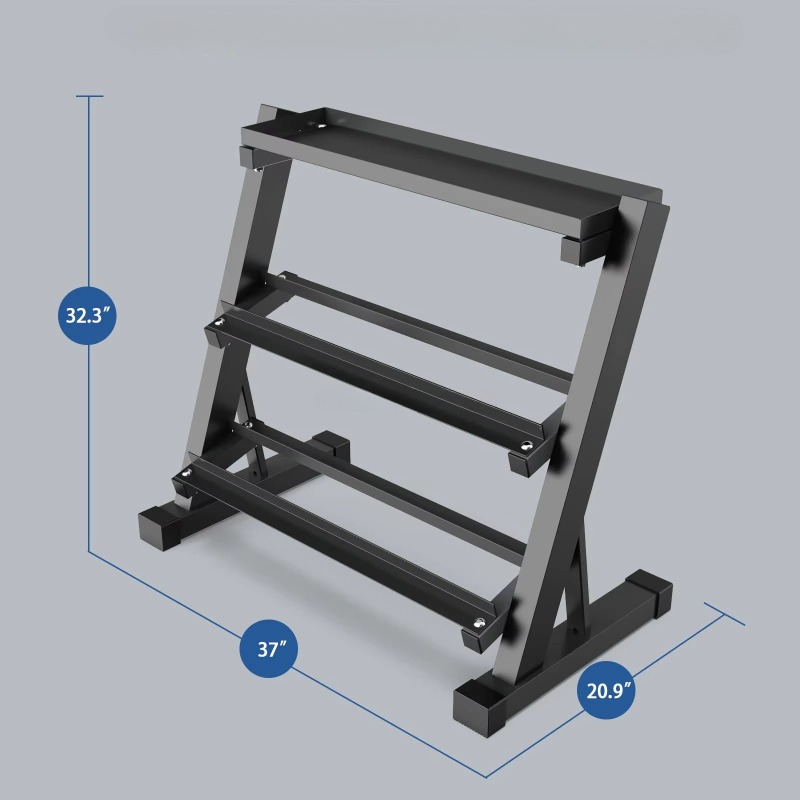 3-Tier Dumbbell Storage Rack 8 - огляд і ціна Heavy Equipment Gym
