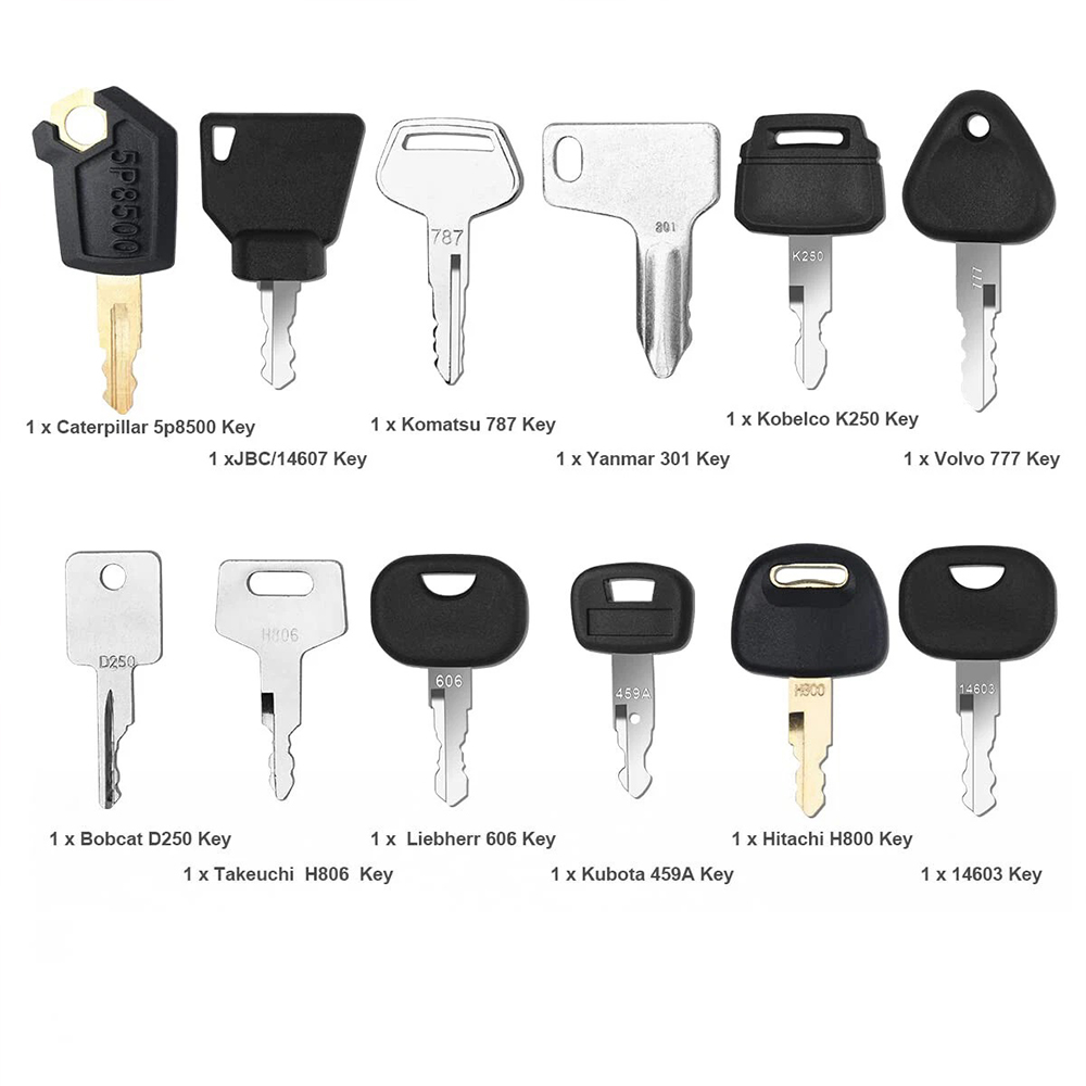12Pcs Heavy Equipment Construc - огляд і ціна Heavy Equipment Key Set